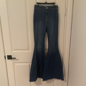 We The Free Dark Blue Flare Jeans